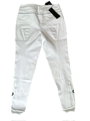 Cavalleria Toscana Team Dash High Rise Knee Grip Breech - White / Size IT46 (US 32) NEW