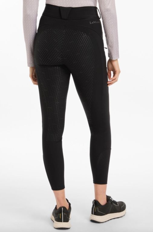LeMieux Amy Winter Legging Breeches - Black / Size UK 12 (US 8) NEW