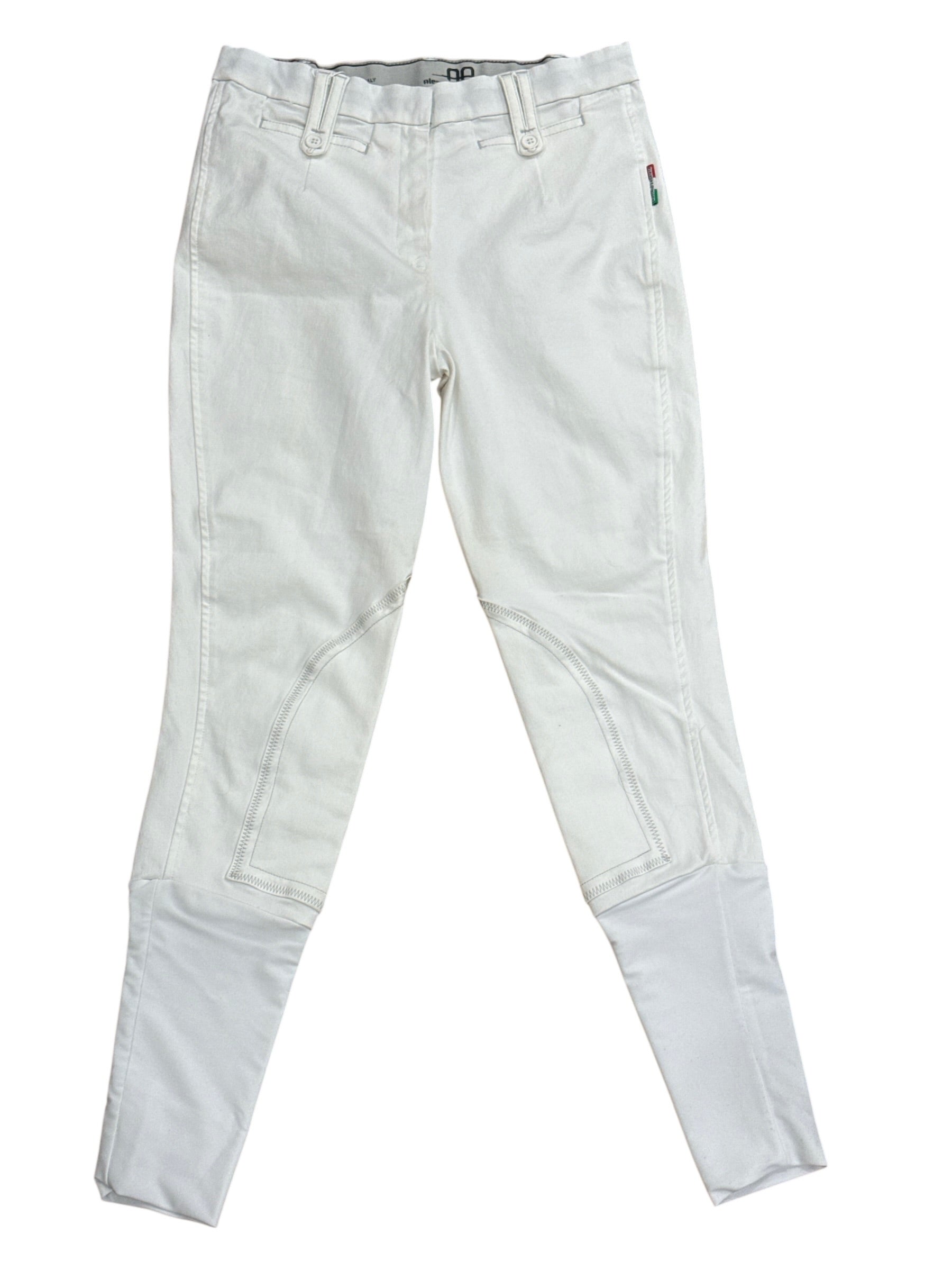 Alessandro Albanese Women's Athens Knee Patch Breeches - White / Size 28