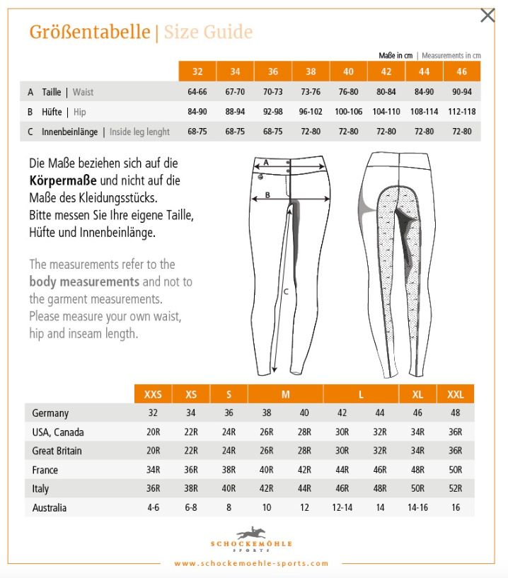 Schockemohle Air Pocket Full Seat Grip Riding Tights - Black Size EU 36/US Small