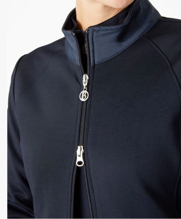 B Vertigo Linnea Womens Sweatshirt Jacket - Dark Navy / Size EU 42 (US 12) NEW