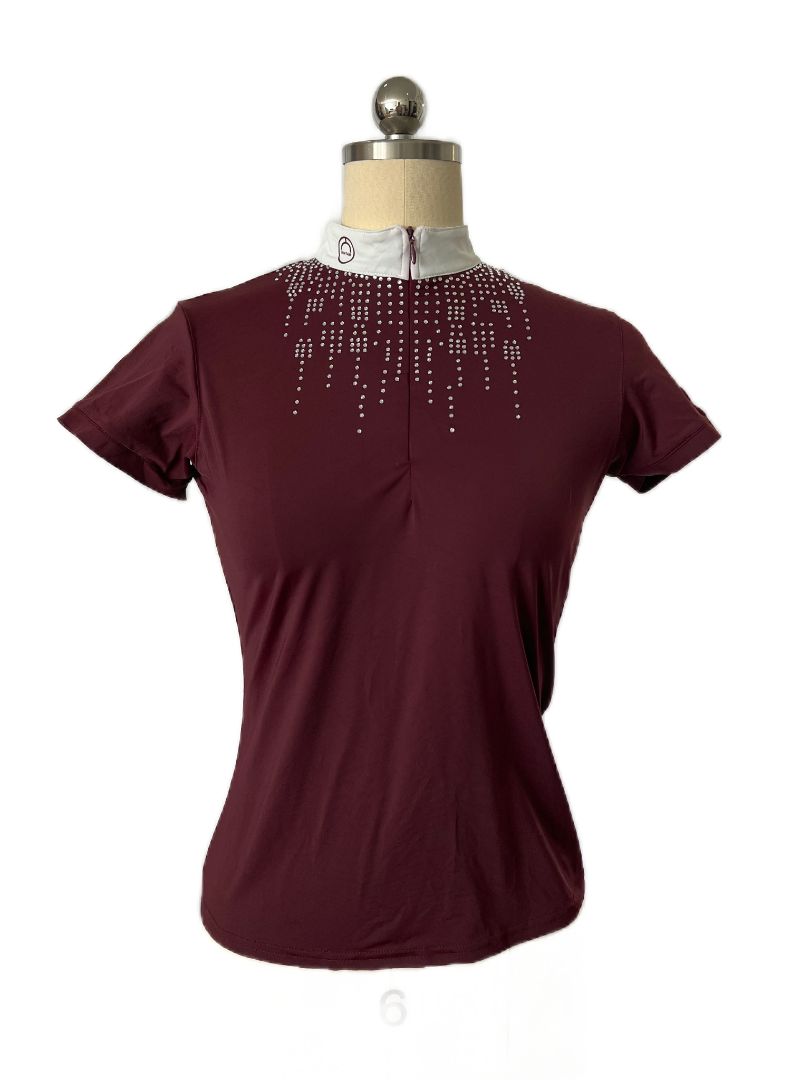 Montar Thora Competition Short Sleeve Shirt - Plum / Size XS