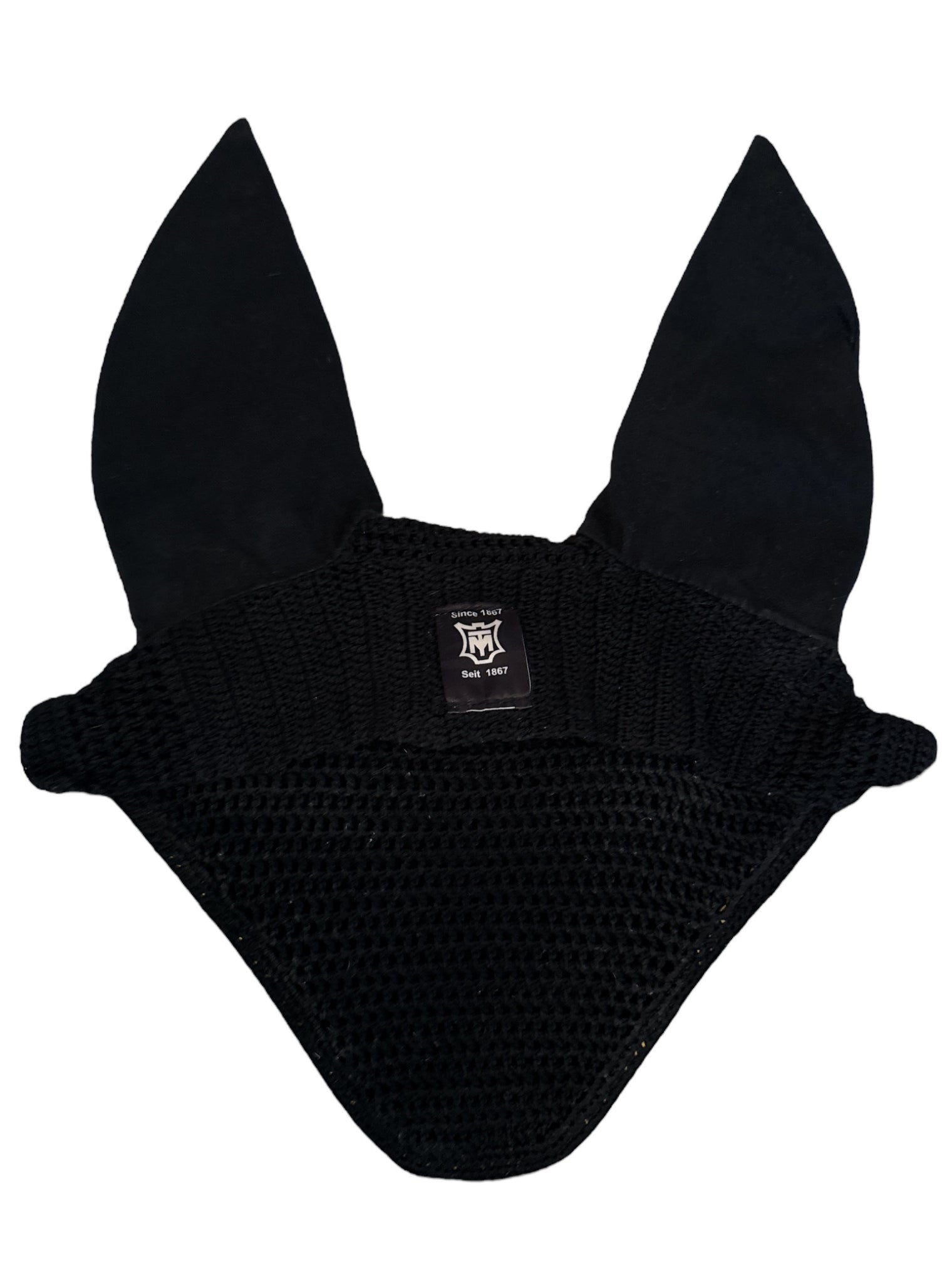 Mattes Fly Bonnet - Black with Gold Piping / Size Large