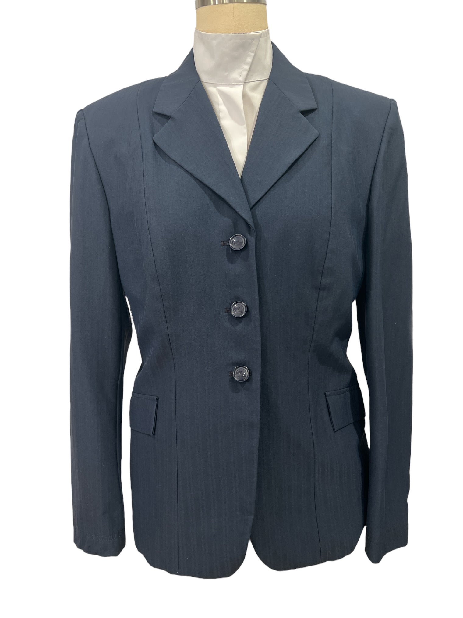 Grand Prix Women's Tone on Tone Navy Show Coat - Size 16R (10)