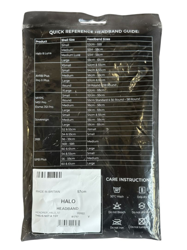 Charles Owen Halo Headband Liner Replacement - Size 57 cm NEW