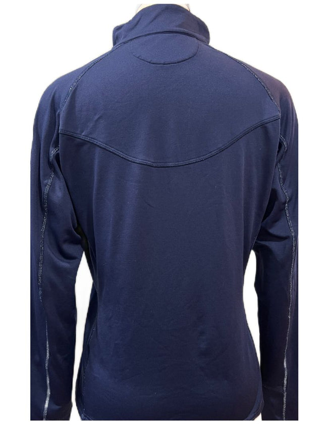 Ovation Melani Fleece Long Sleeve Top - Navy / Size Large