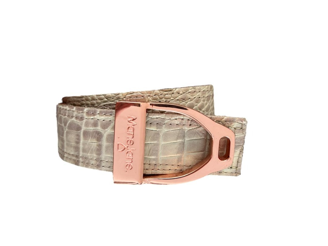 Women's Equestrian Mane Jane Belt Rose Gold