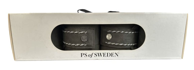 PS of Sweden Signature Cotton Polo Wraps Forest Green Set of Four NEW