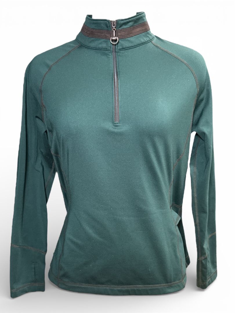 Chestnut Bay Women's Trailblazer Pullover - Hunter Green Size Medium