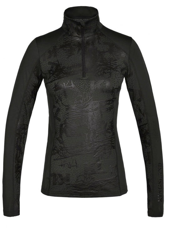 Kingsland Maya Ladies Training Shirt w/half Zip Green Beluga S