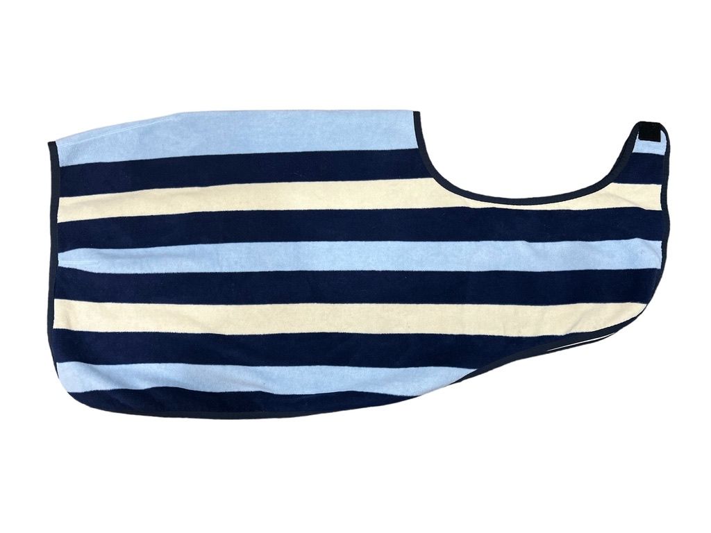 Horseware Ireland Rambo Fleece Navy Stripe Exercise / Competition Blanket - Blue Stripe / Size Large
