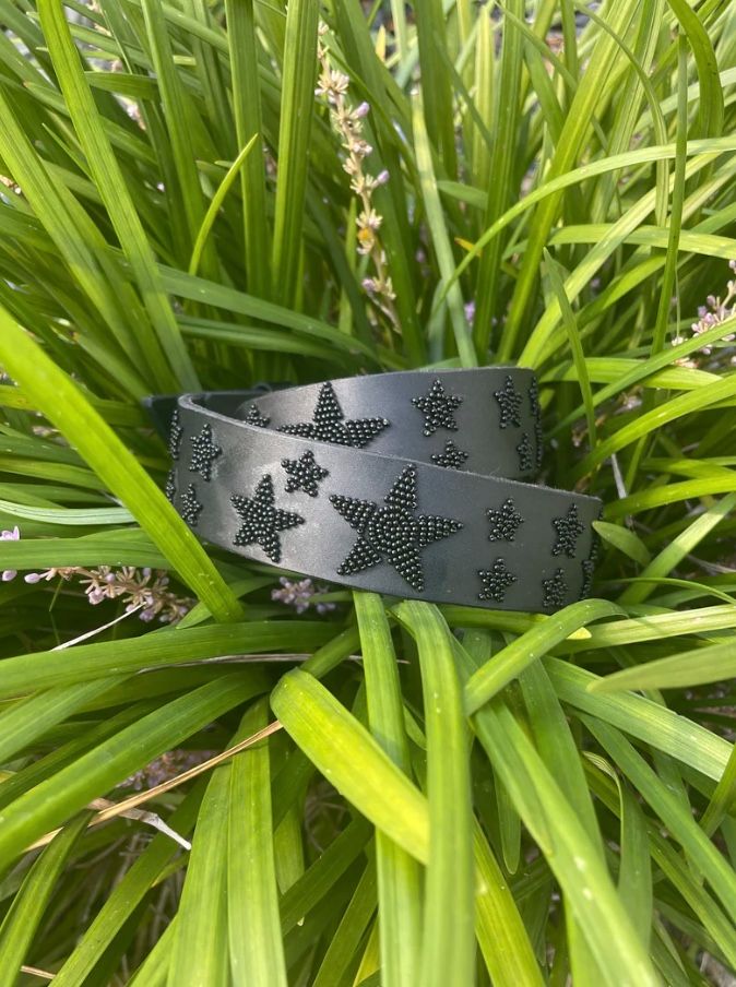 The Kenyan Collection Stars Belt - Black / Size 34