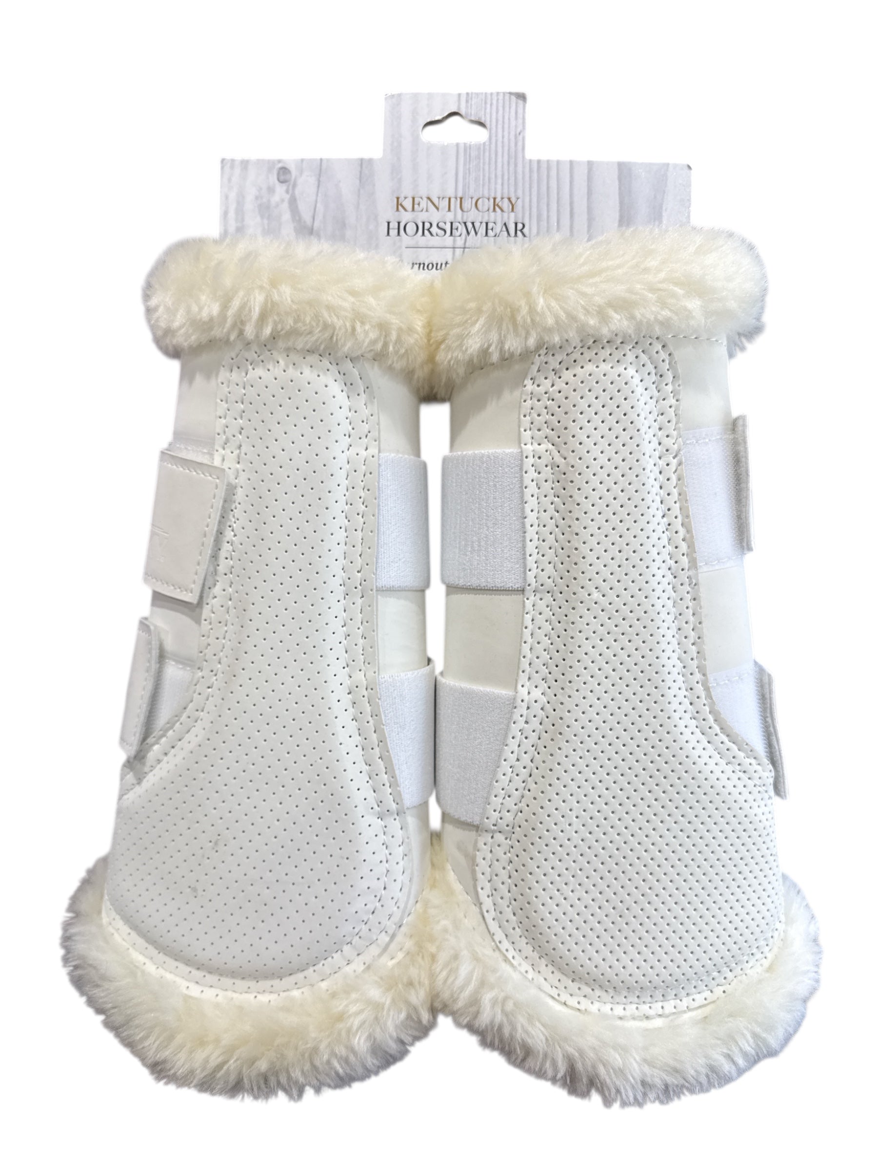 Kentucky Horsewear Air Brushing Boots - White / Large NEW