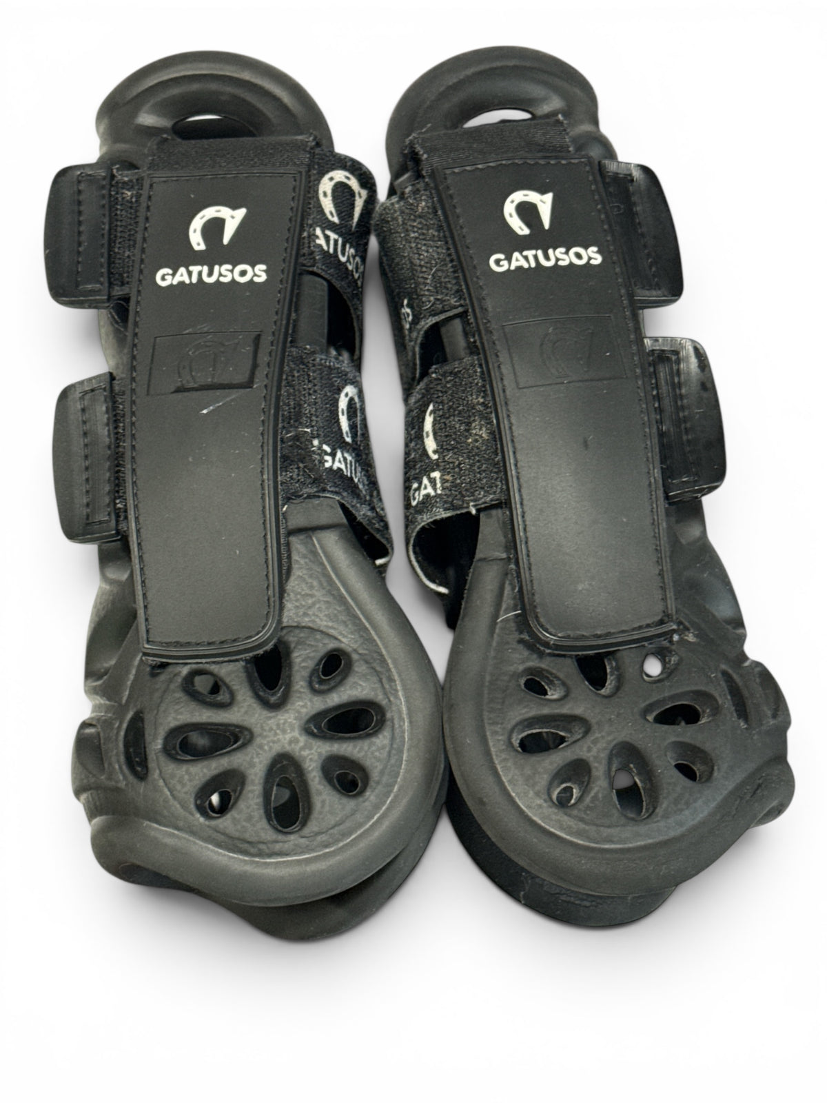 Gatusos Front Air Horse Boots - Black / Size Large
