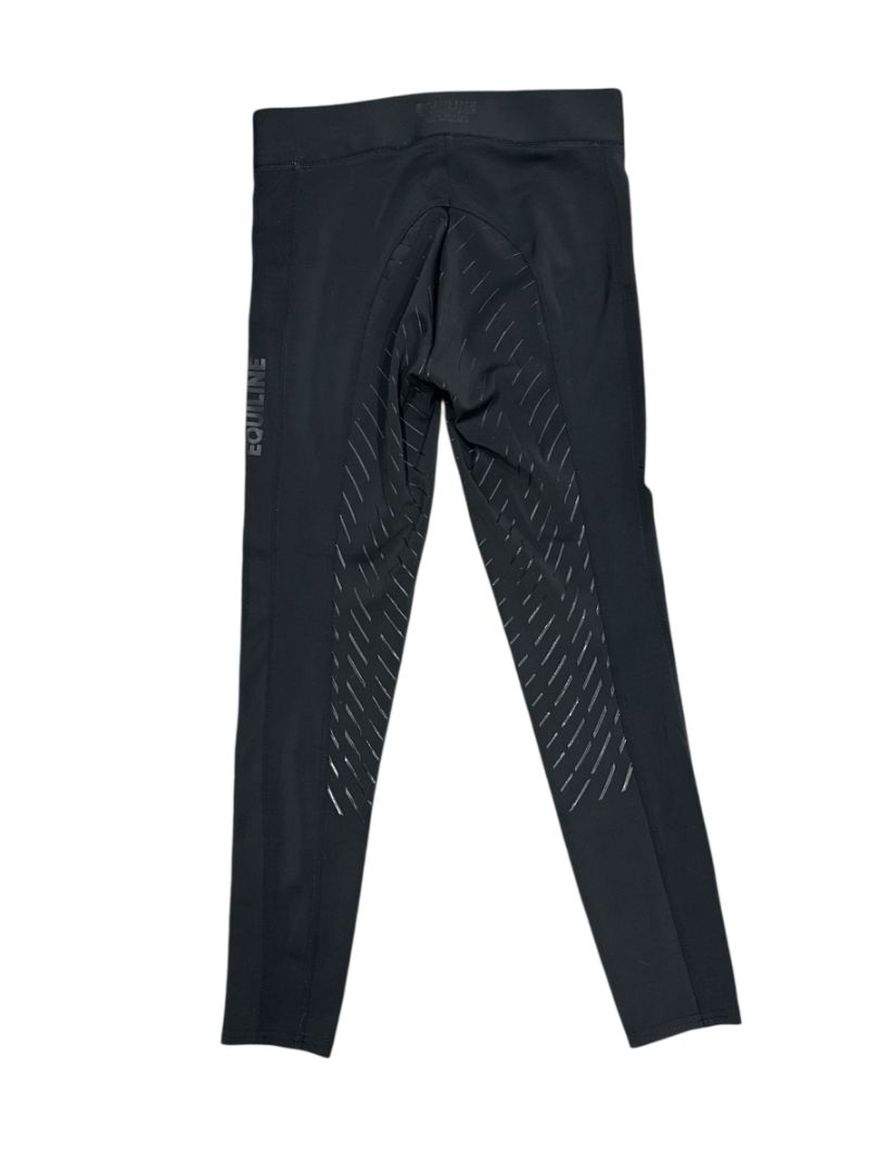 Equiline Full Seat Riding Tights - Black / Size Large