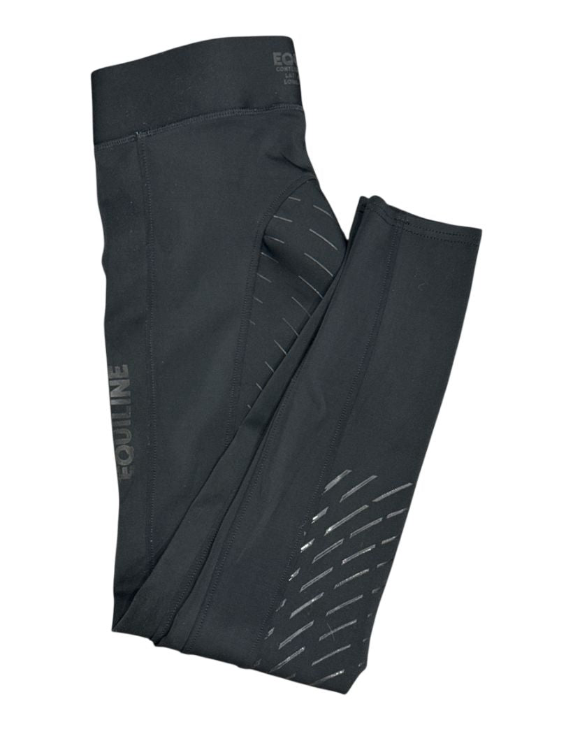 Equiline Full Seat Riding Tights - Black / Size Large