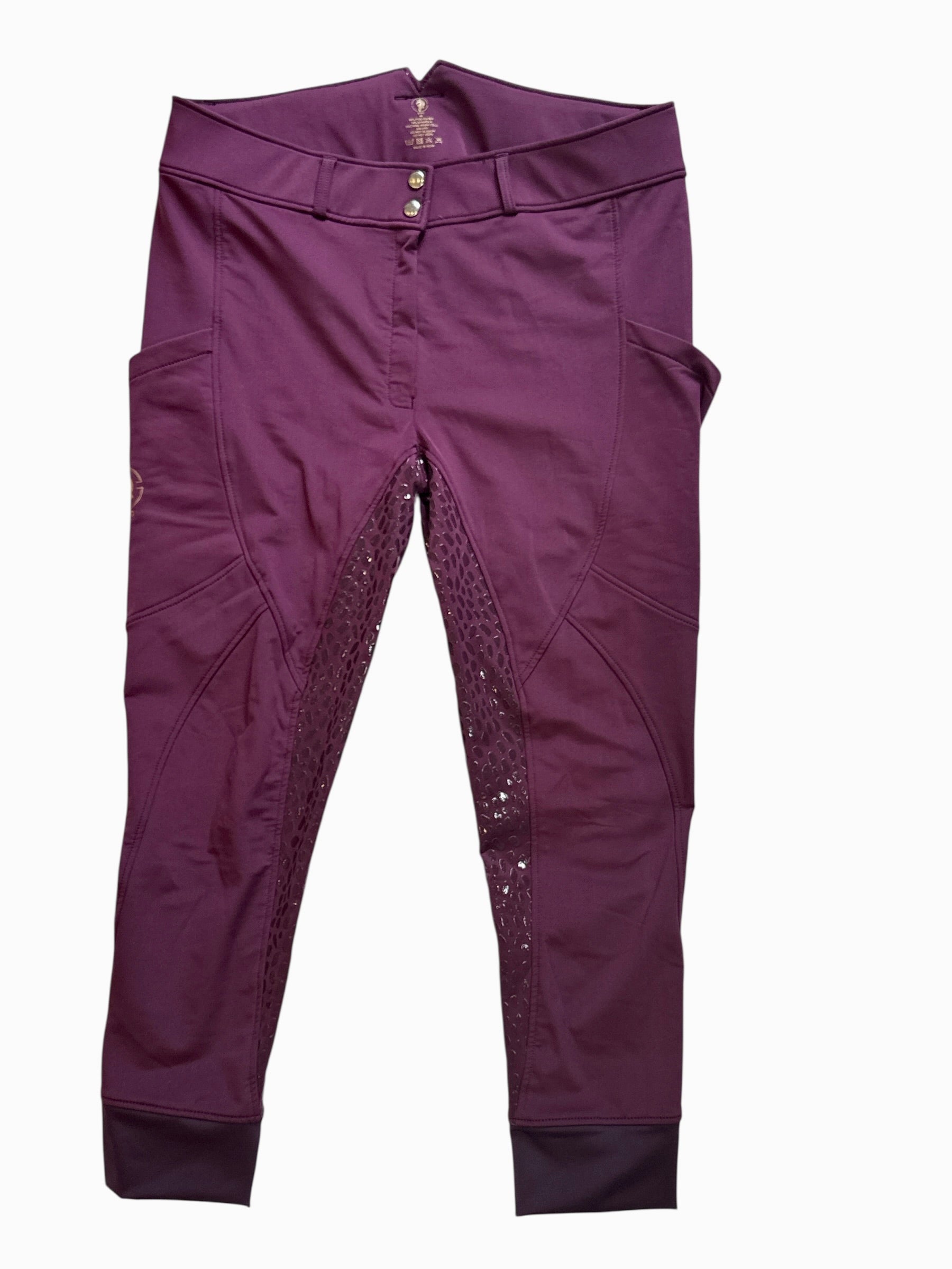 Sync Winter Fullseat Breeches Dragon Collection - Wine Maroon / Size US4 0