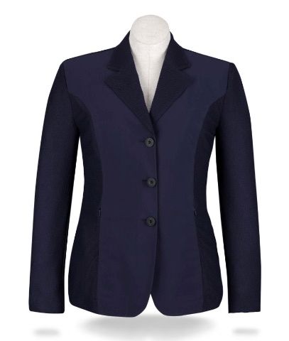 RJ Classics Harmony Plus Mesh Show Coat - Navy Size 16R