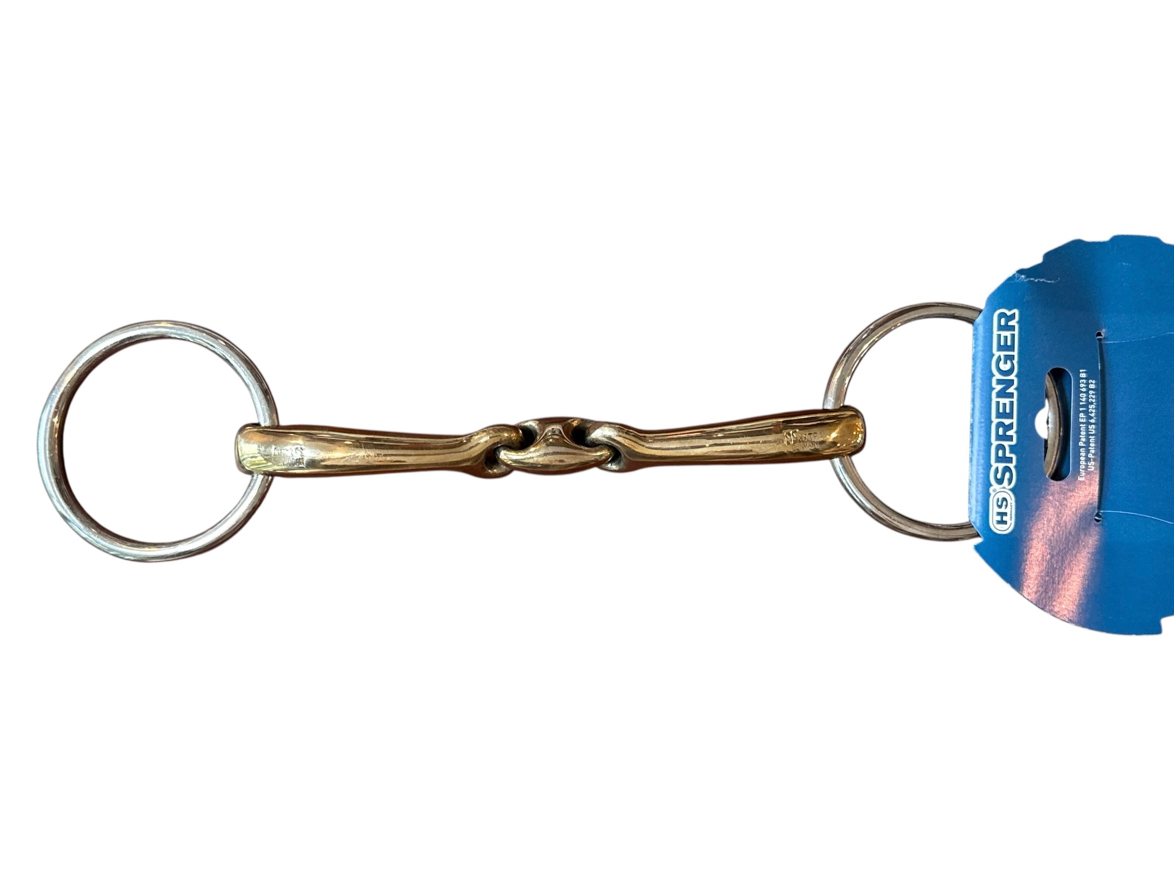 Herm Sprenger Dynamic RS Loose Ring Bradoon Bit (Double-Jointed) Size 145mm (5 3/4") / 14mm NEW