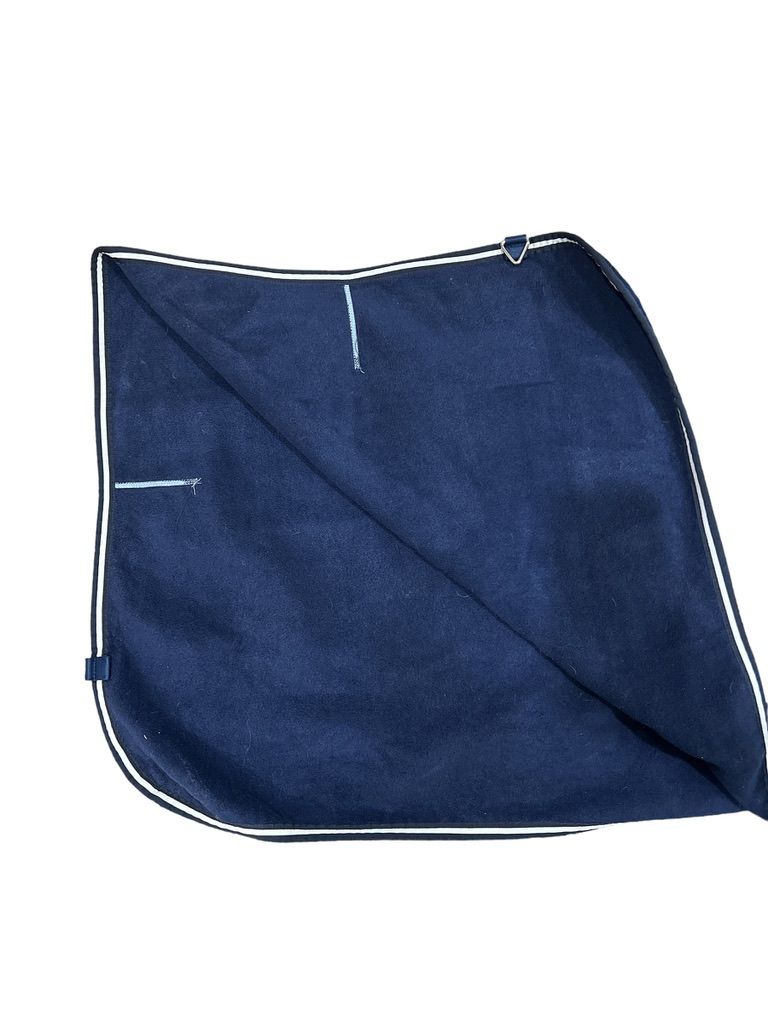 Horseware Ireland Rambo Fleece Navy Stripe Exercise / Competition Blanket - Blue Stripe / Size Large