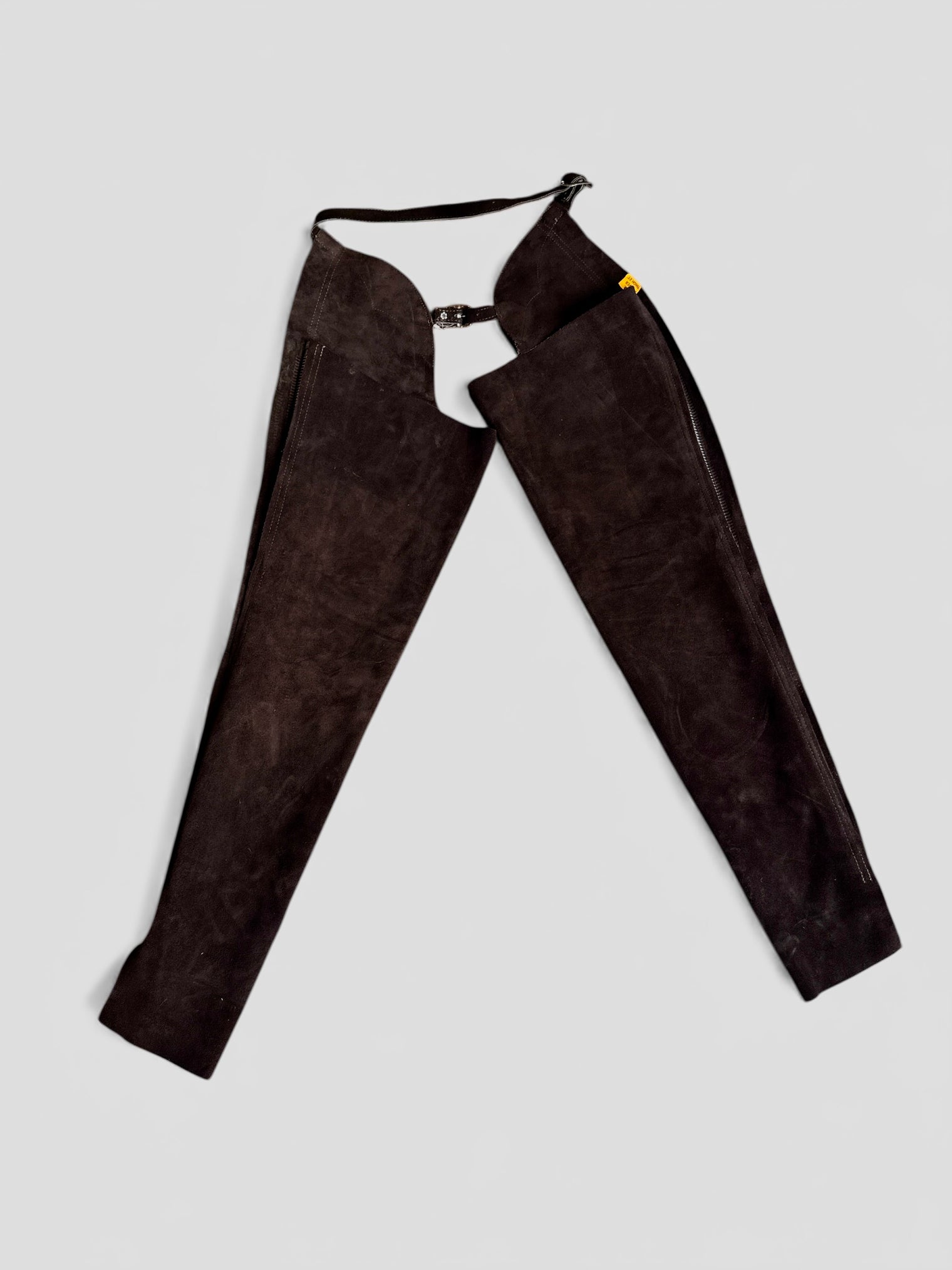 Barnstable Women's Split Leather Suede Schooling Full Chaps Brown Size XS