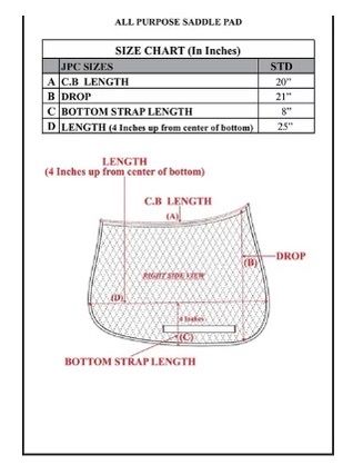 Tuff Rider All Purpose Saddle Pad Black - NEW