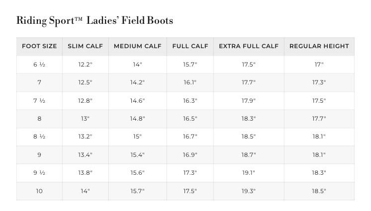 Riding Sport Women's Tall Field Boots - Black / Size US 9 / Full Calf