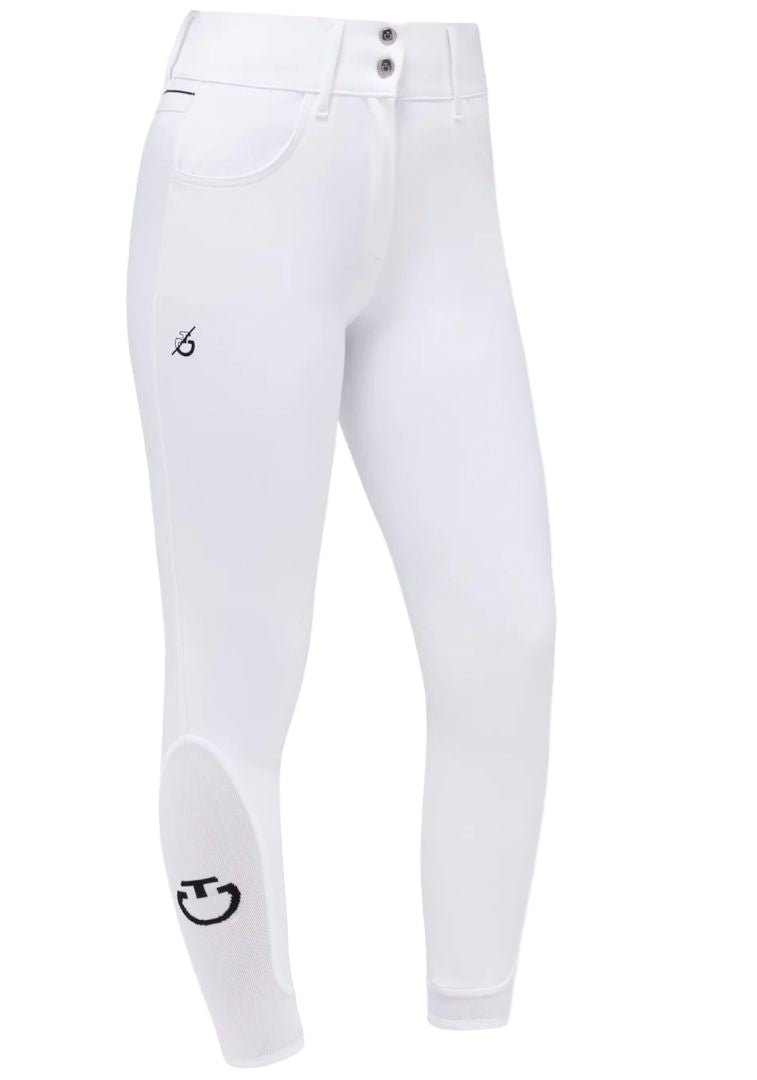 Cavalleria Toscana Team Dash High Rise Knee Grip Breech - White / Size IT46 (US 32) NEW