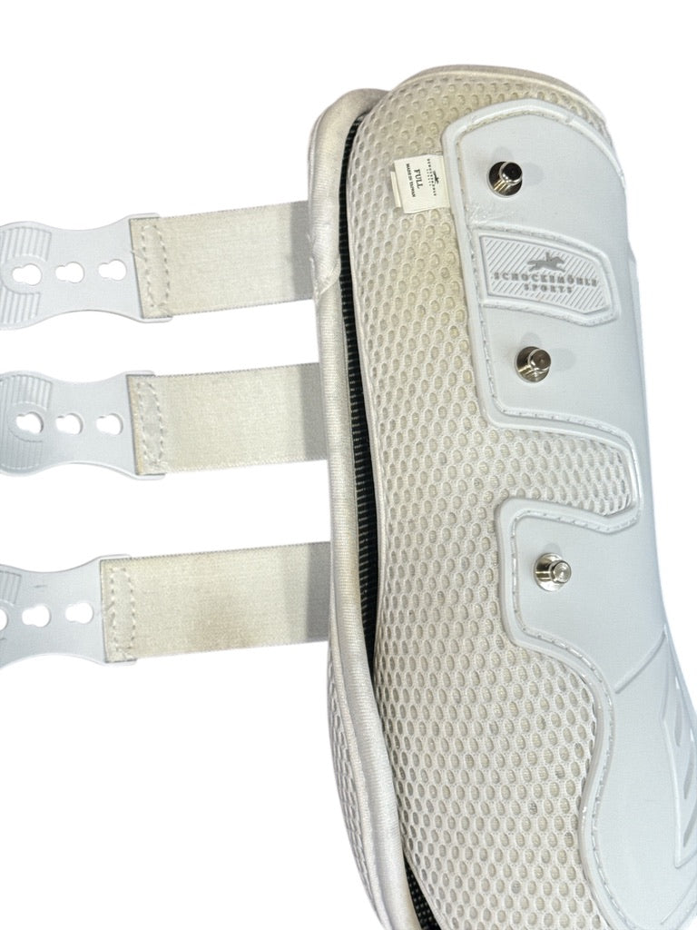 Schockemohle Air Flow Dressage Front Boots - White / Size Full
