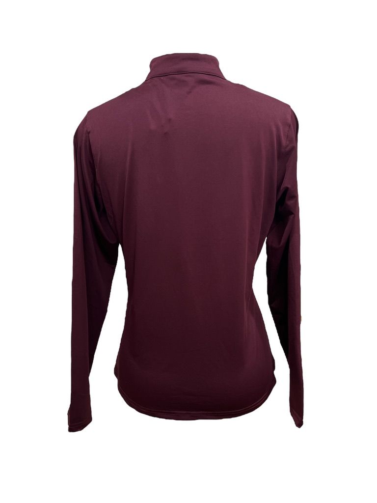 Montar Everly Rosegold Long Sleeve Shirt Plum / Size Large NEW