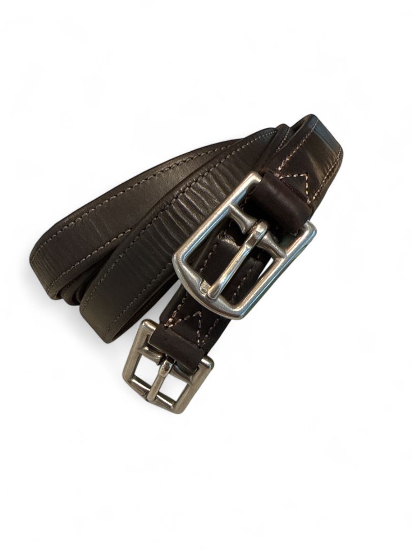 Voltaire Calfskin Stirrup Leathers - Brown 135 / 54"