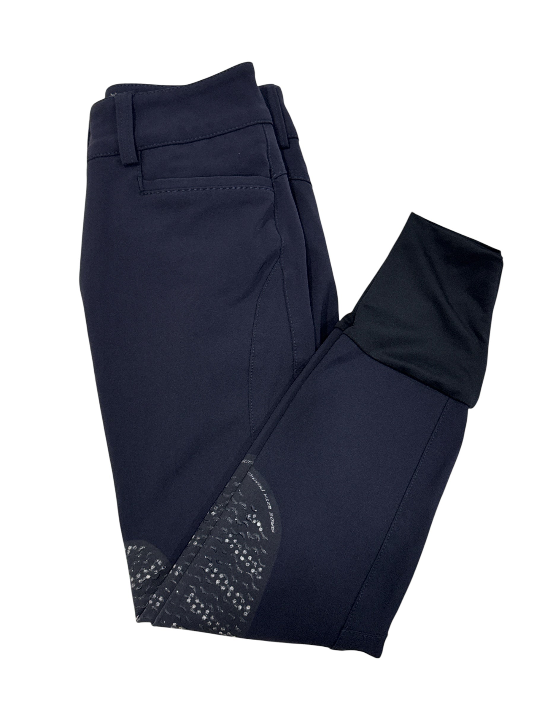 Animo Naspre Women's Knee Grip Breeches Navy Blue Size IT40 US26