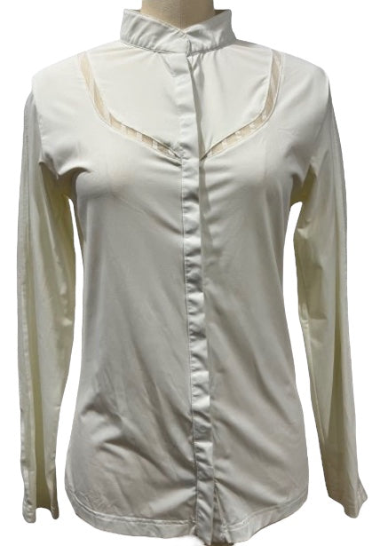 Harcour Women's Long Sleeve Show Shirt - White / Size Large