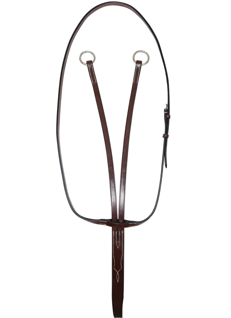 Hadfield's Saddlery Flat Running Martingale - Brown / Cob