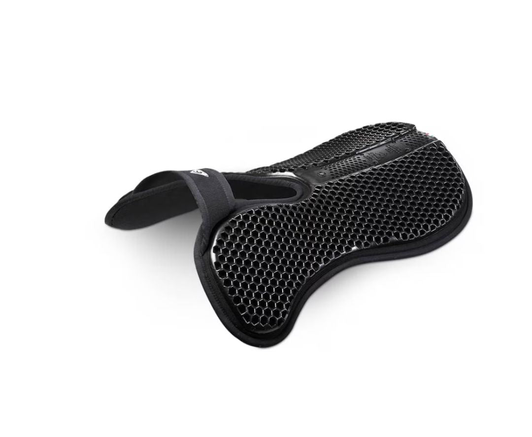 Acavallo Withers Free Hexagonal Gel Pad with Memory Foam - Black / One Size NEW