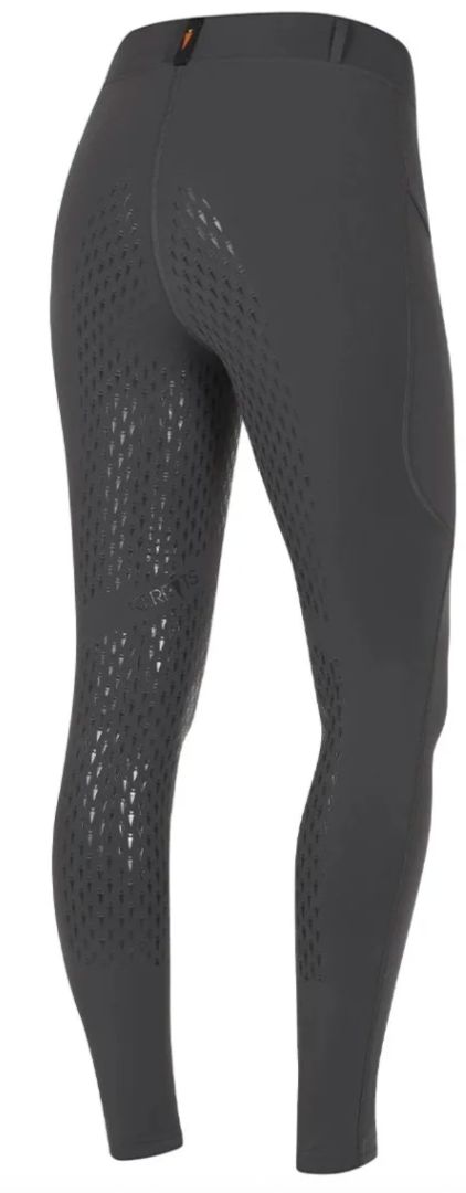 Kerrits Ice Fil Full Seat Womens Riding Tights - Obsidian Grey / Size 2X NEW