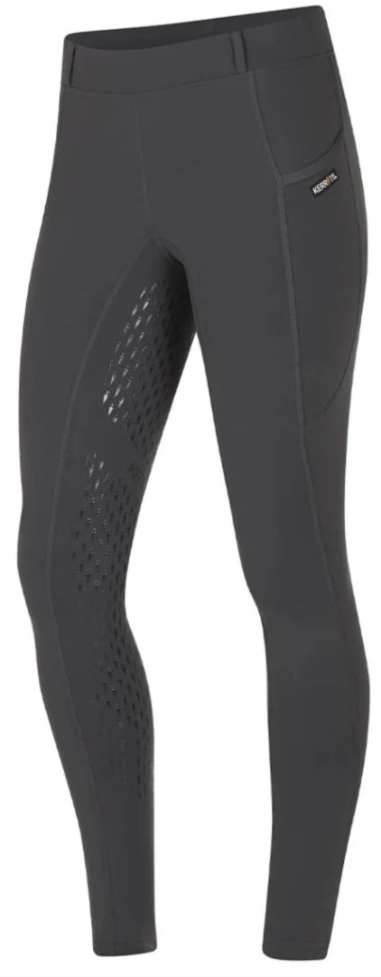 Kerrits Ice Fil Full Seat Womens Riding Tights - Obsidian Grey / Size 2X NEW