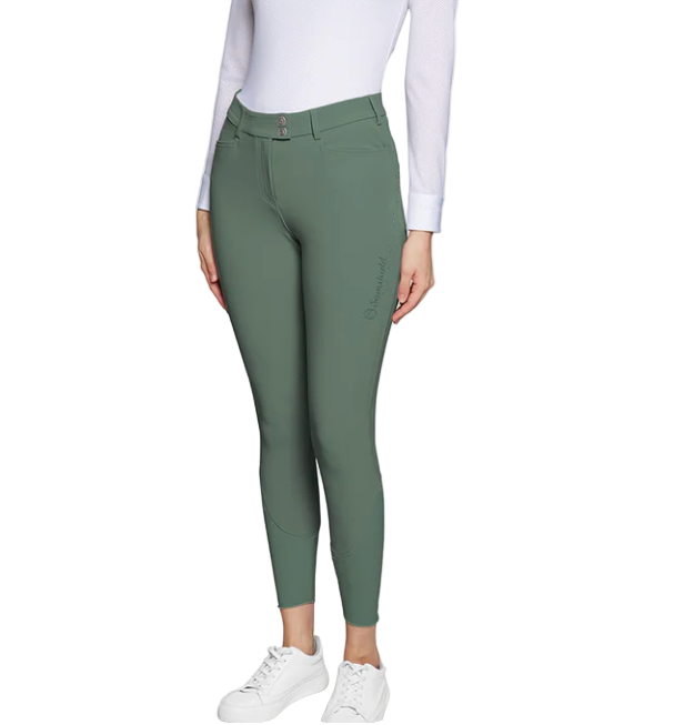 Samshield Dalia Knee Grip Breeches - Sage Green / Size FR 38 (US 28)
