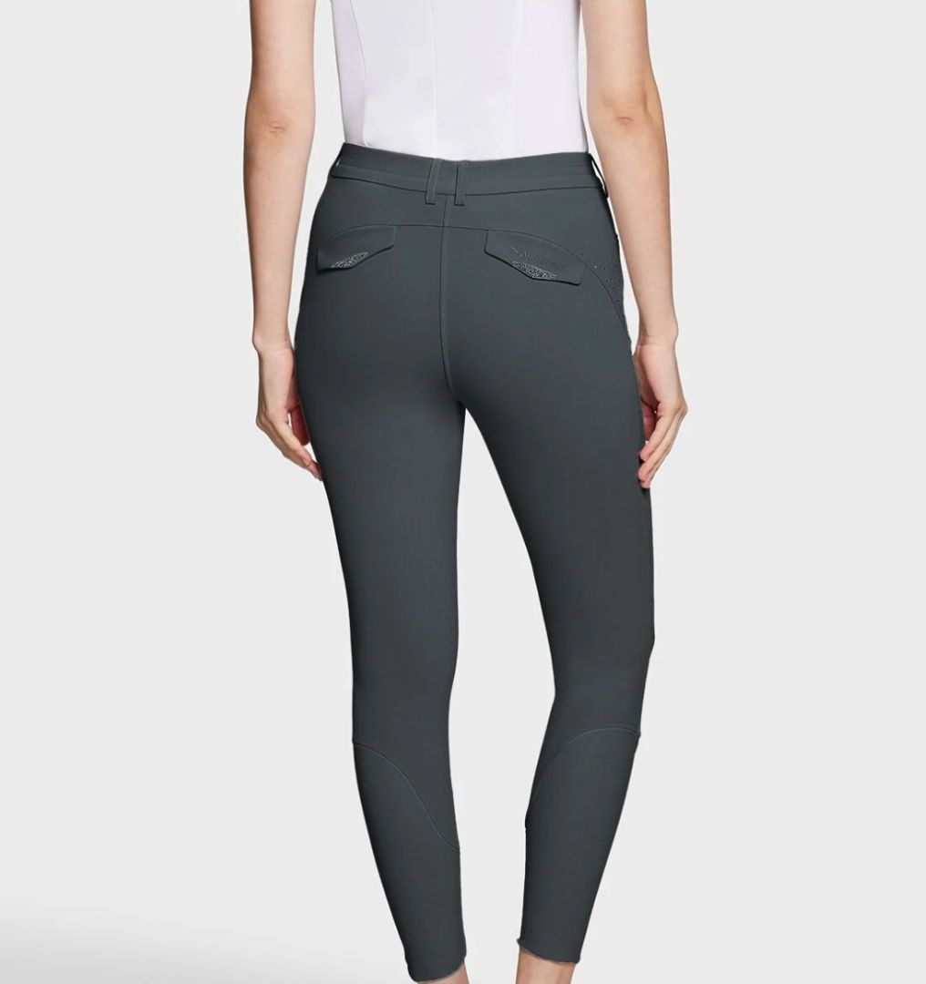 Samshield Dalia Knee Grip Breeches - Anthracite Grey / Size FR 38 (US 28)