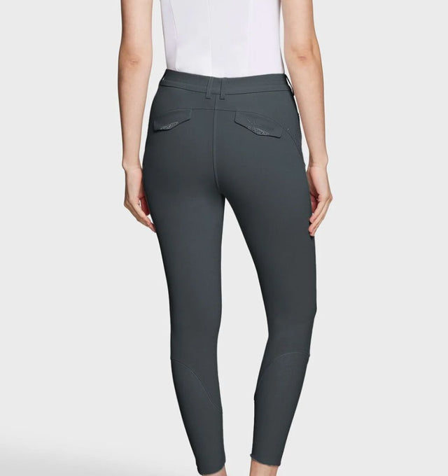 Samshield Dalia Knee Grip Breeches - Anthracite Grey / Size FR 38 (US 28)