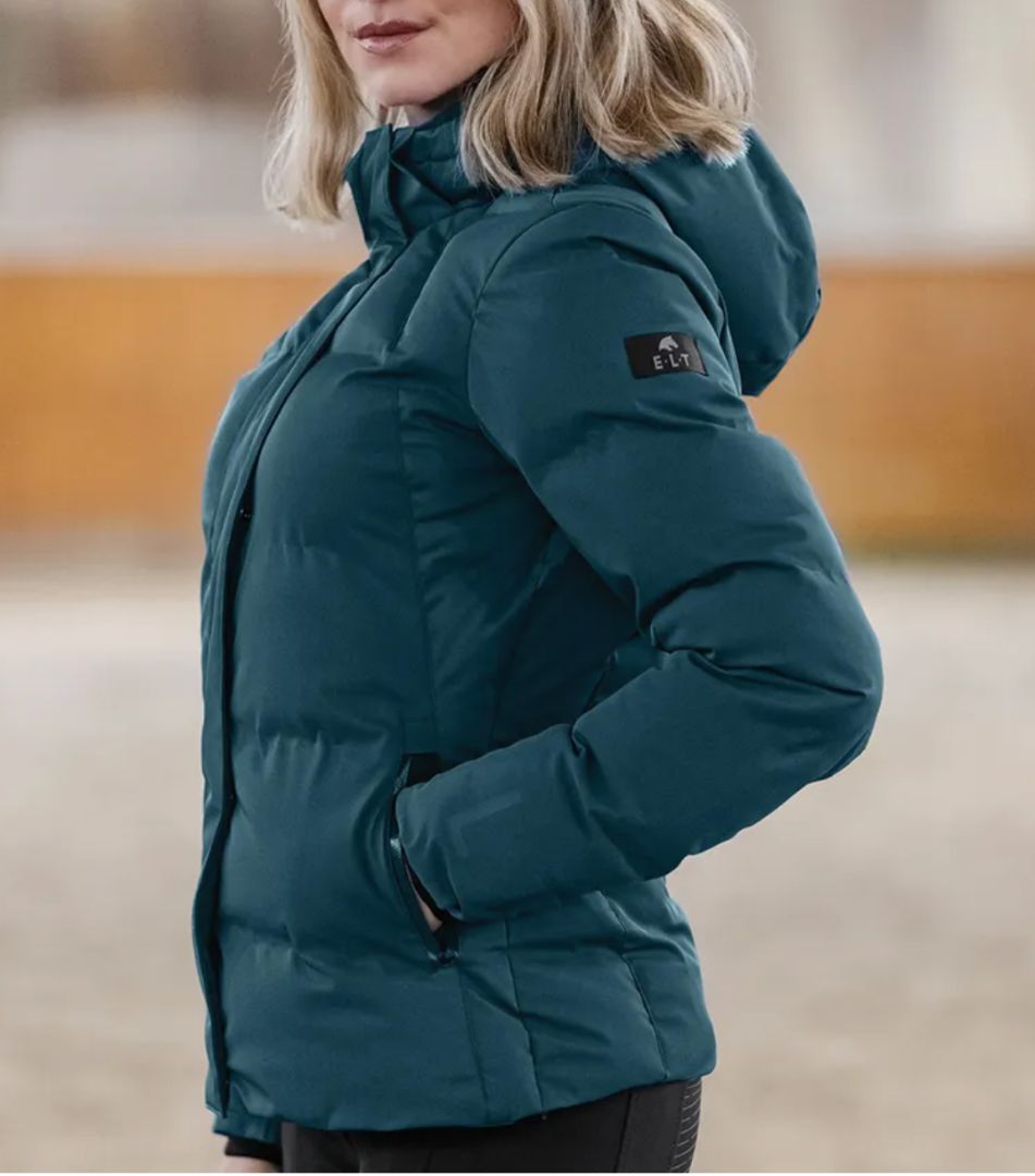 ELT Women's Short Riding Coat - Grey / Size Small