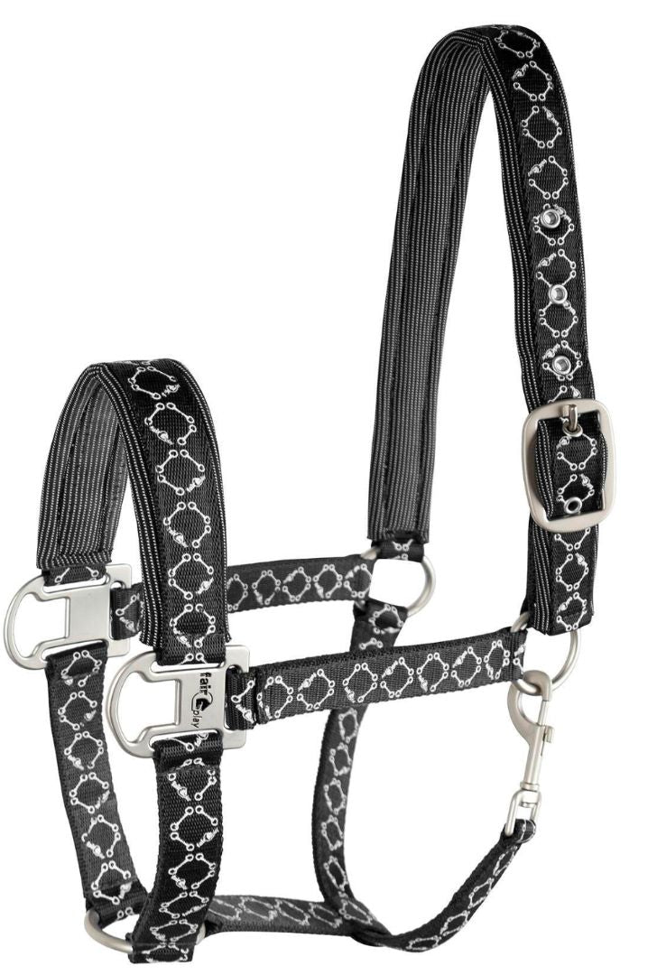 Fair Play Vega Bits Ceramic Halter - Black / Cob Size NEW