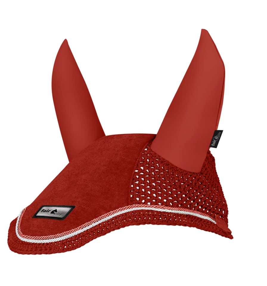 Fair Play Eilate Fly Veil / Ear Bonnet - Terra Red / Full Size NEW