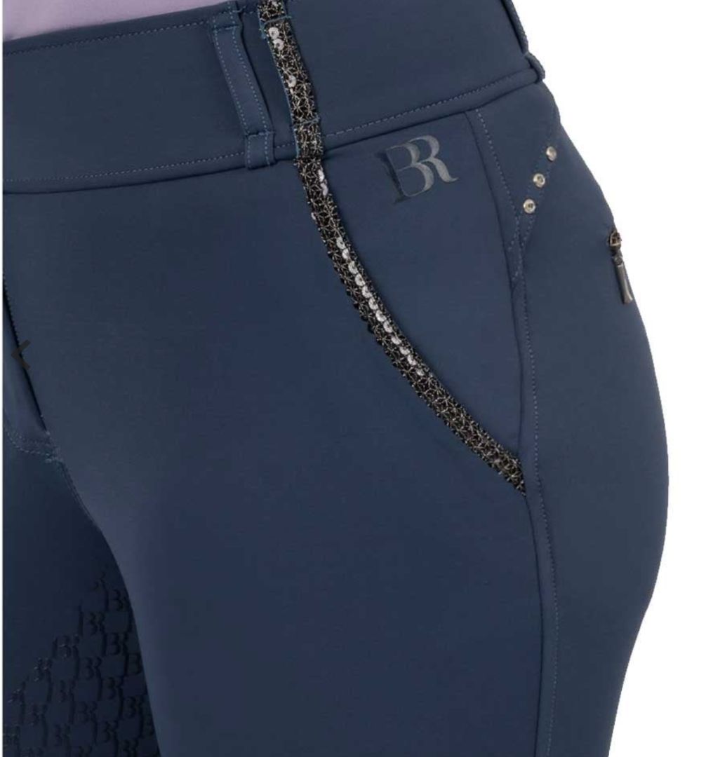 BR Equestrian Carla Breeches - Navy Sky / Size US 30 (EU 42) NEW