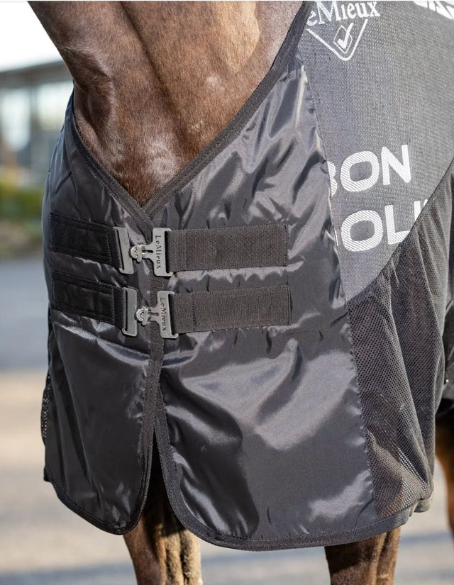 LeMieux Carbon Cooler Blanket - Black / Size 75" NEW