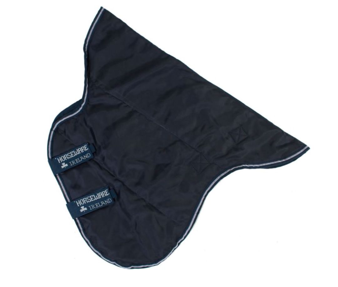 Horseware Amigo Insulator Stable Hood 150g / Navy Silver - Size Small NEW