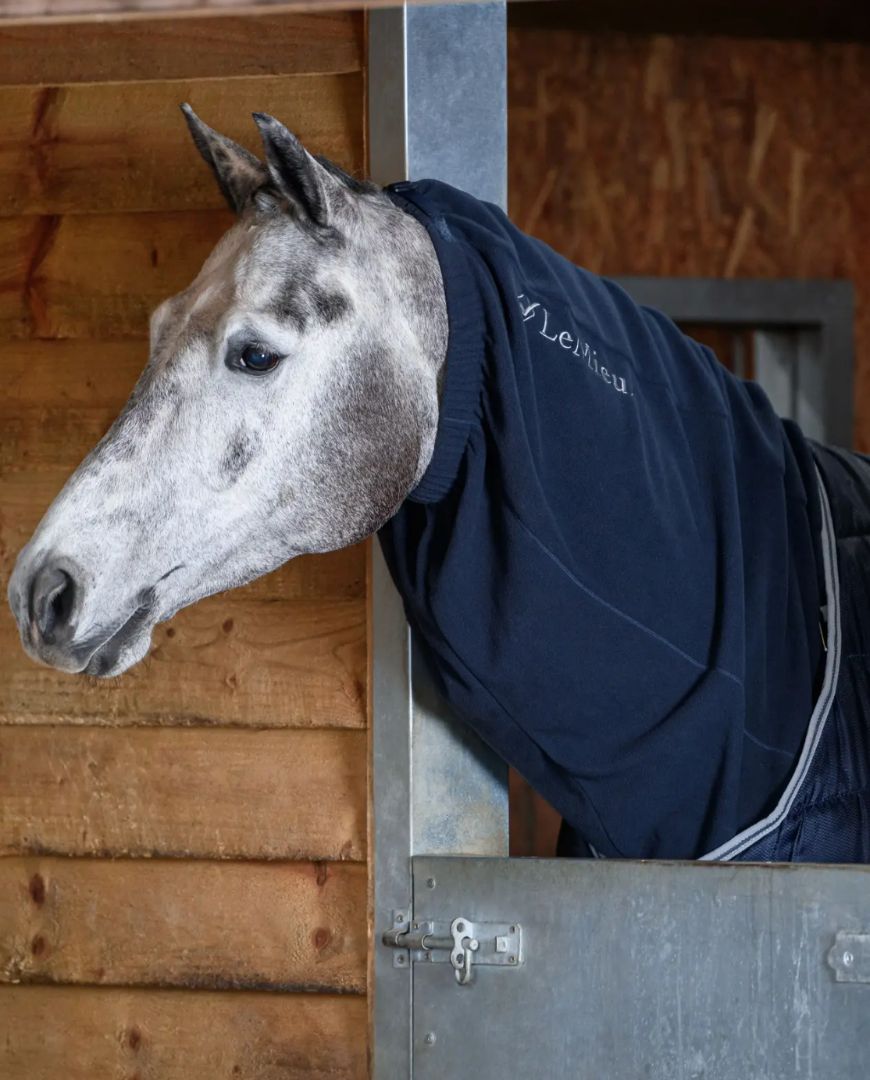 LeMieux Arika Fleece Hood - Navy Blue / Size Large NEW