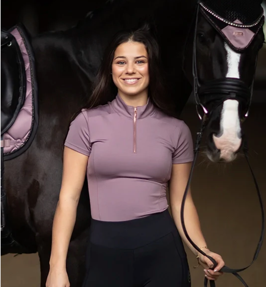 Equestrian Stockholm Anemone Illusion Rose Gold Zipper / Size Small