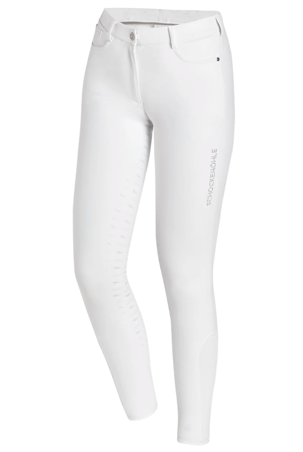 Schockemohle Chayenne Full Seat Breeches - White / Size EU 40 (US 28) NEW