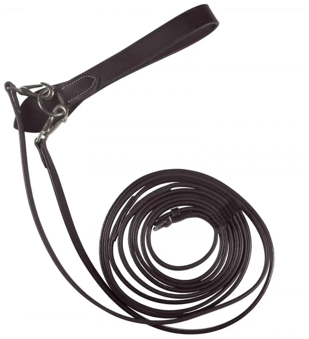 Horze Sparta Leather Draw Reins - Dark Brown NEW